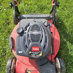 Toro Self-propelled Mower For Sale Runs As Is No Warranty Cash Only  Price $159.00