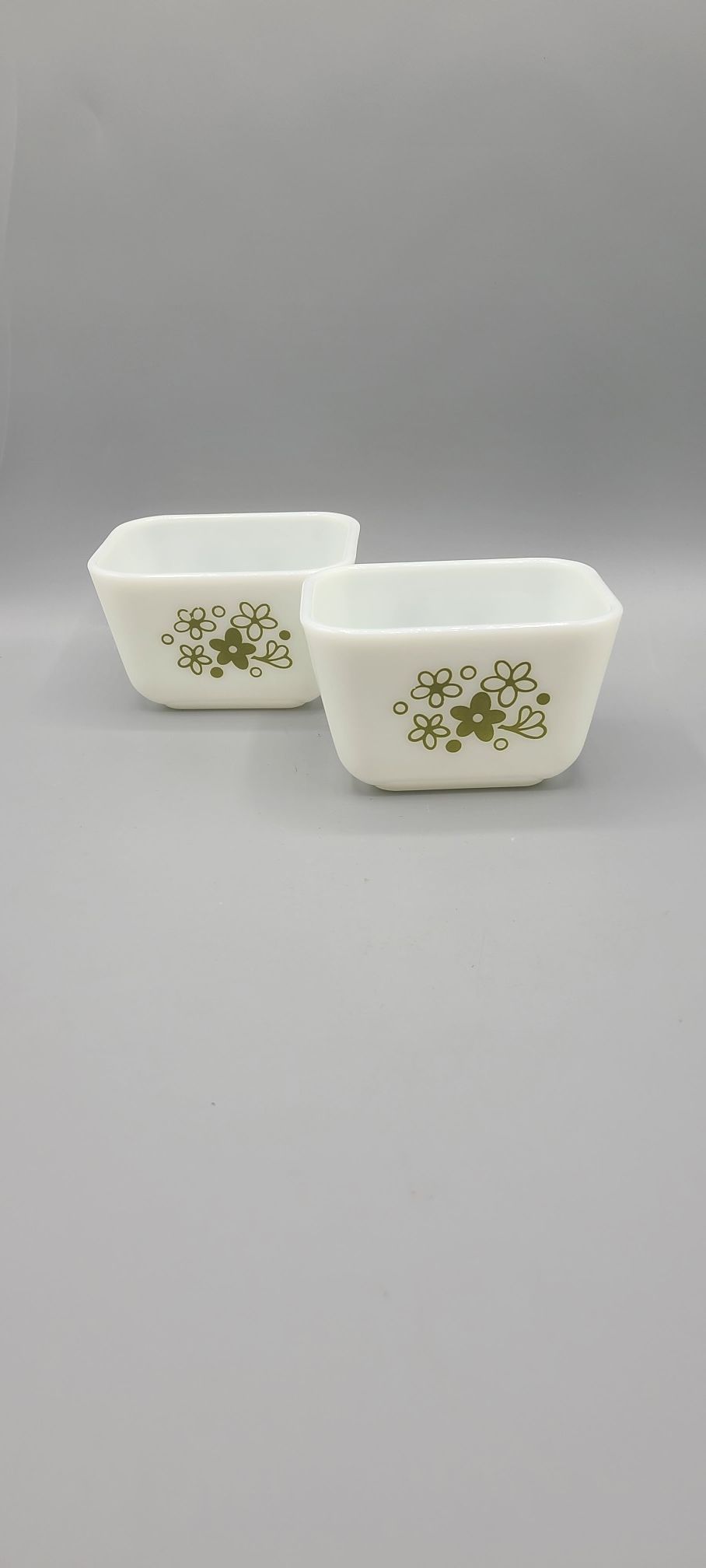 TWO Pyrex Spring Blossom Refrigerator Dish