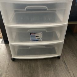 Storage Rack 3 Drawer On Wheels 