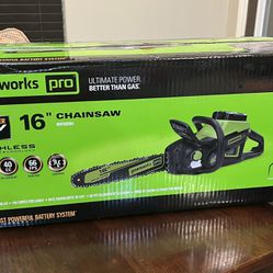 Chainsaw 16” 60v-Greenworks