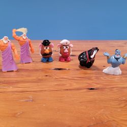 Vintage Disney McDonalds Toys ~ Mr & Mrs Potato Head, Zeus, Khan, & Genie