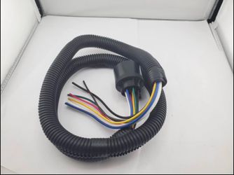 7-Way RV Trailer Plug Harness – 7-Pin Blade Connector Wiring Pigtail for RV Camper