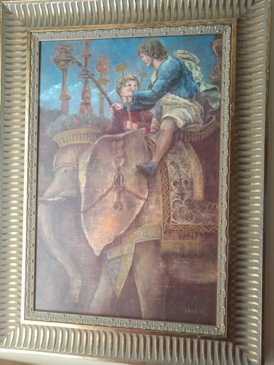 Signed Painting By Ventien Keep Indoors At All Time No Scratches Nothing Unusual. Take Offers