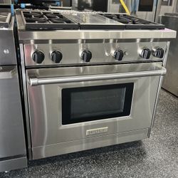 Wolf Stainless Steel 36” Wide All Gas Range 