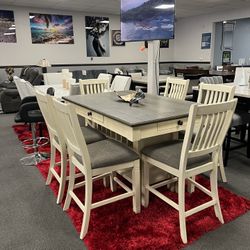 6PC Counter Height Dining Table Set 