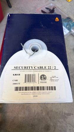 Low-voltage 22/2 wire gray