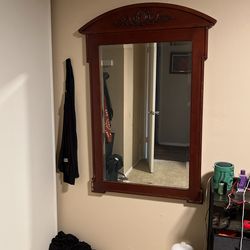 Big Wooden Mirror