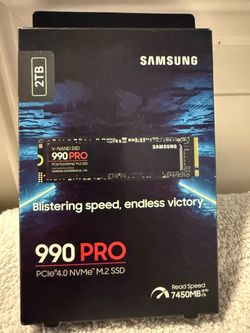 Samsung SSD 990 PRO 2TB for computing and gaming,.