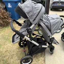 Thule - Double Stroller Gray