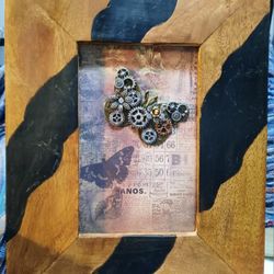 Steampunk inspired butterfly decor 