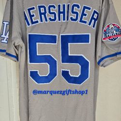 Men's Hershiser Dodgers Jerseys 