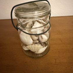 Snap Lid Jar with Shells ALL FOR 