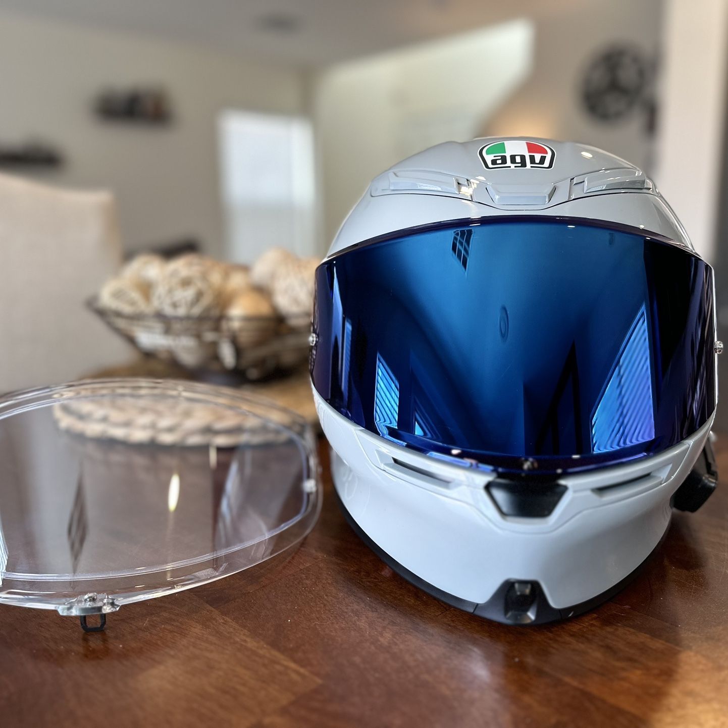 agv k6 iridium blue AGV K6 Nardo Grey Racing Motorcycle Helmet Size XL w/Cardo &2 Visors for  Sale in Las Vegas, NV