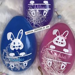 Personalized Containers 10” Jumbo Easter Eggs 💕🐣