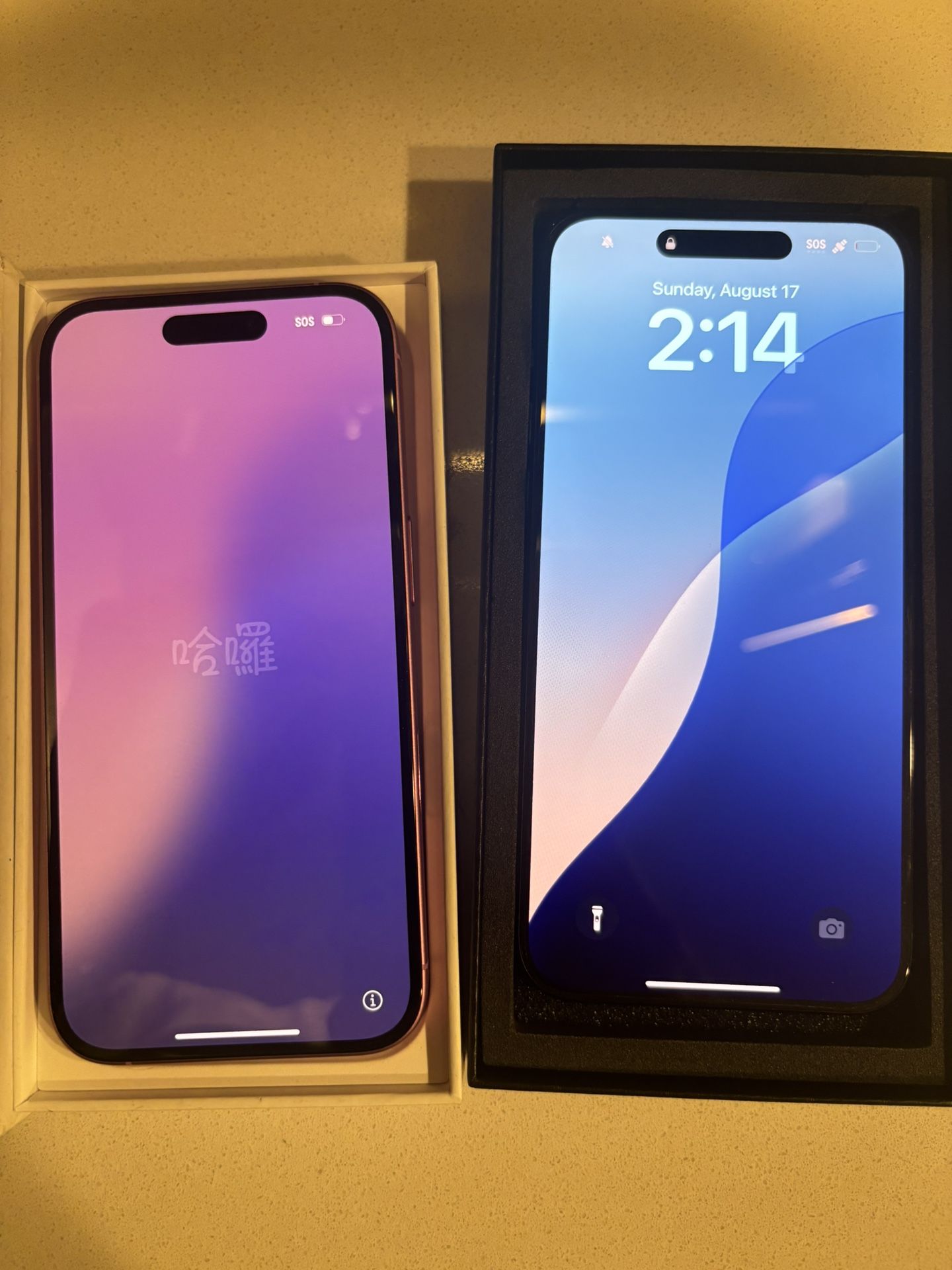 Pink iphone 16 And iPhone 15 Pro Max For Sale Each