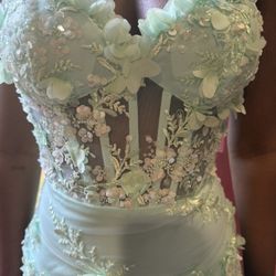 MINT green Prom Dress
