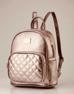 Gold Backpack Purse