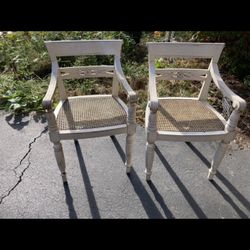 two fun shabby chic style chairs