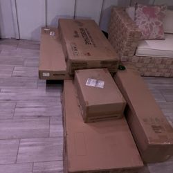 Twin Sized toddler Bed,  One L Shaped Bed, One Mattress