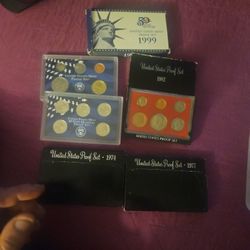 Proof Sets From 1970 To 2008