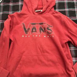Vans Youth Large Red Hoodie 