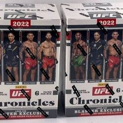 2022 Chronicles UFC Sealed Blaster Box New Topuria Paddy Umar RC Auto 6F