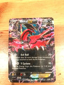 Yveltal EX Pokémon card