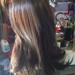 Long Straight Brown. Wig