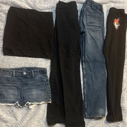 Girl Jeans And Shorts Bundle Size 14 