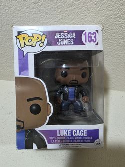 VAULTED Luke Cage Funko Pop Bobblehead #163 Marvel Jessica Jones MCU Netflix TV