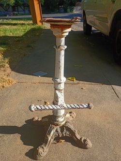 Vintage earlier 1900's iron barstool