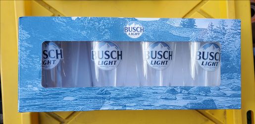 New Busch Light Glass Set