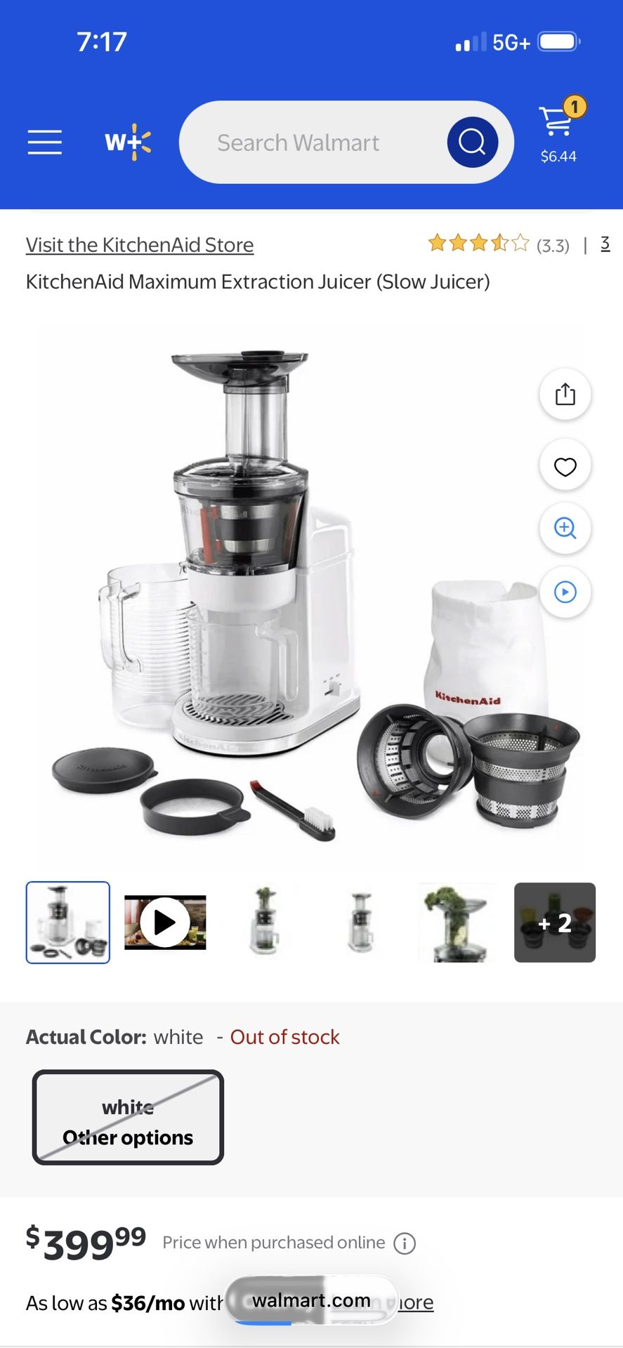 Kitchen Aid Juicer