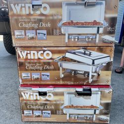 Winco Chafing Dishes Set If 3