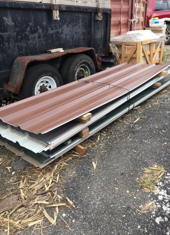 Roof metal 3 foot wide 10 foot long $30 each