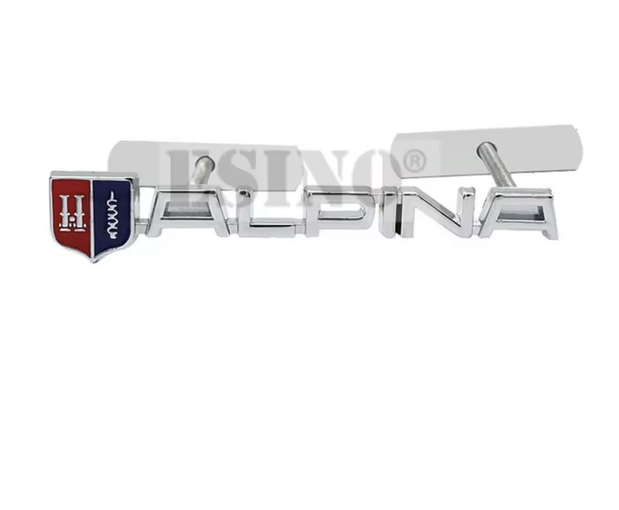 Alpina Car Styling 3D Metal Chrome Zinc Alloy Emblem Car Grill Badge Body Trunk Adhesive Emblem Auto Access