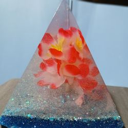 Hawaiian Flowers Floating In Epoxy