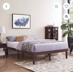 Naomi Home Isabella Solid Wood Platform Bed, Full/Espresso