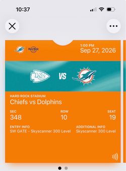Today’s game Two tickets