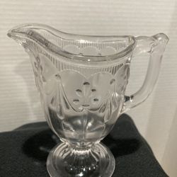 Vtg Pressed Glass Creamer