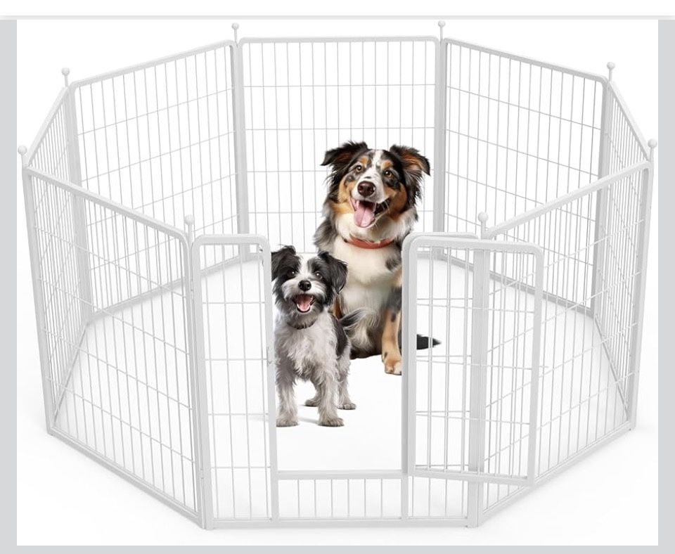 🐾 HealSmart 32” Dog Playpen – 8 Panels | Heavy-Duty Metal, Portable & Indoor/Outdoor 🐶✨ Open Box Brand New – Never Used!  💰 $90 or best offer 📍 Pi