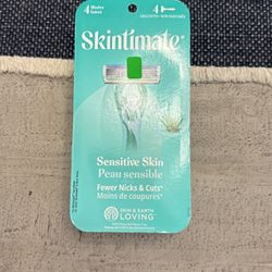 Skintimate 4-Blade Sensitive Disposable Womens Razors, 4 ct