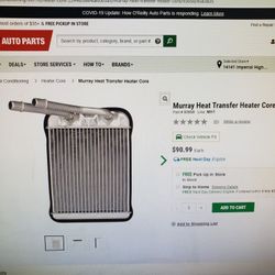 Murray Heater Core part #93050