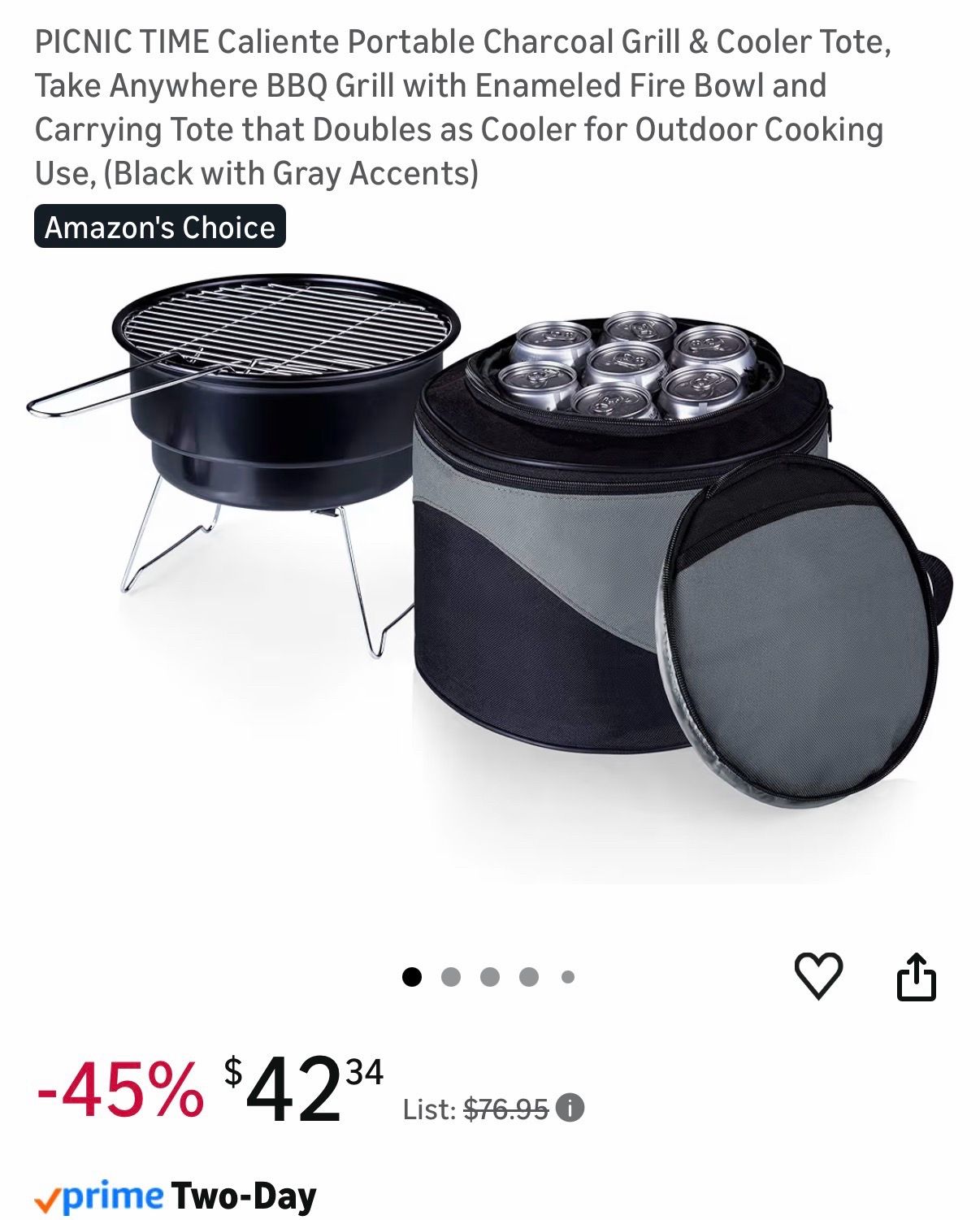 Oniva Portable BBQ Grill/Cooler
