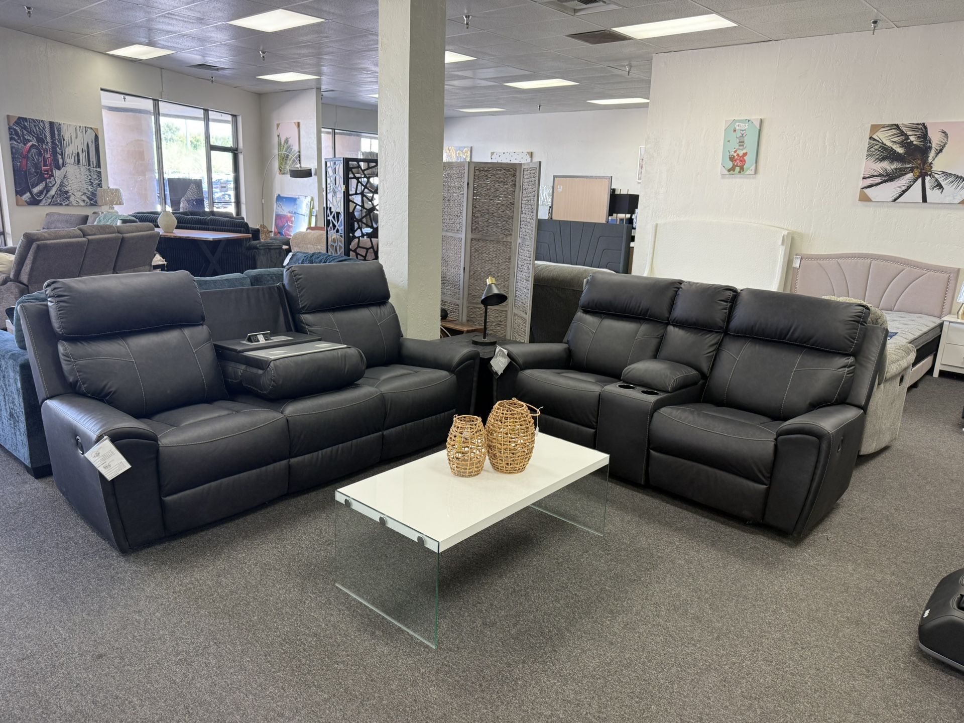 Ashley Reclining Sofa And Loveseat