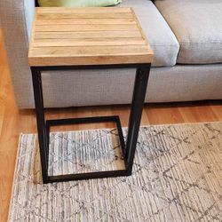 End Table C Shaped For Couch, Sofa, And Bedside