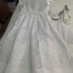 Communion Dress and Shoes 