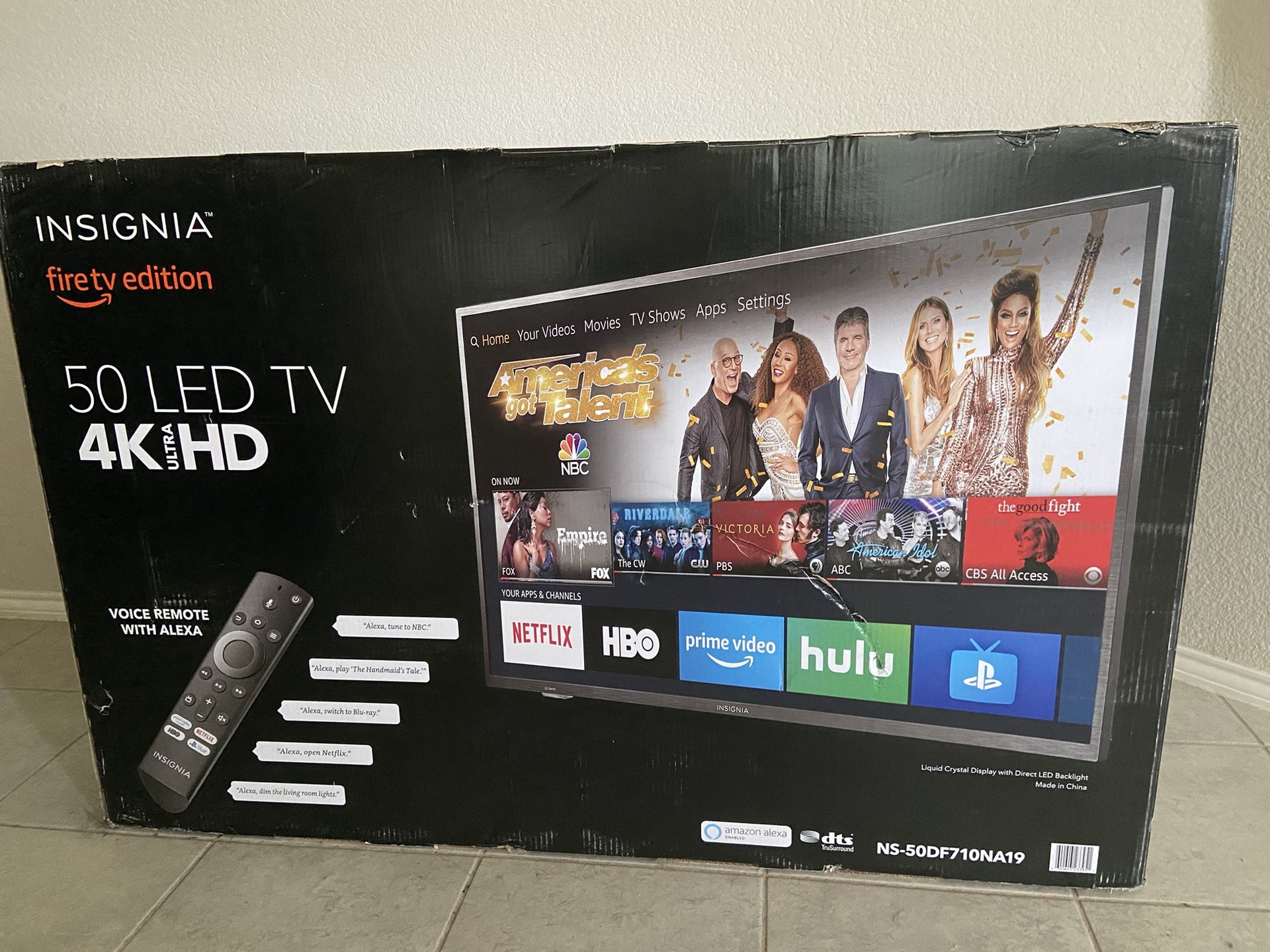 Insignia 50 Inch 4K With Fire Tv Alexa