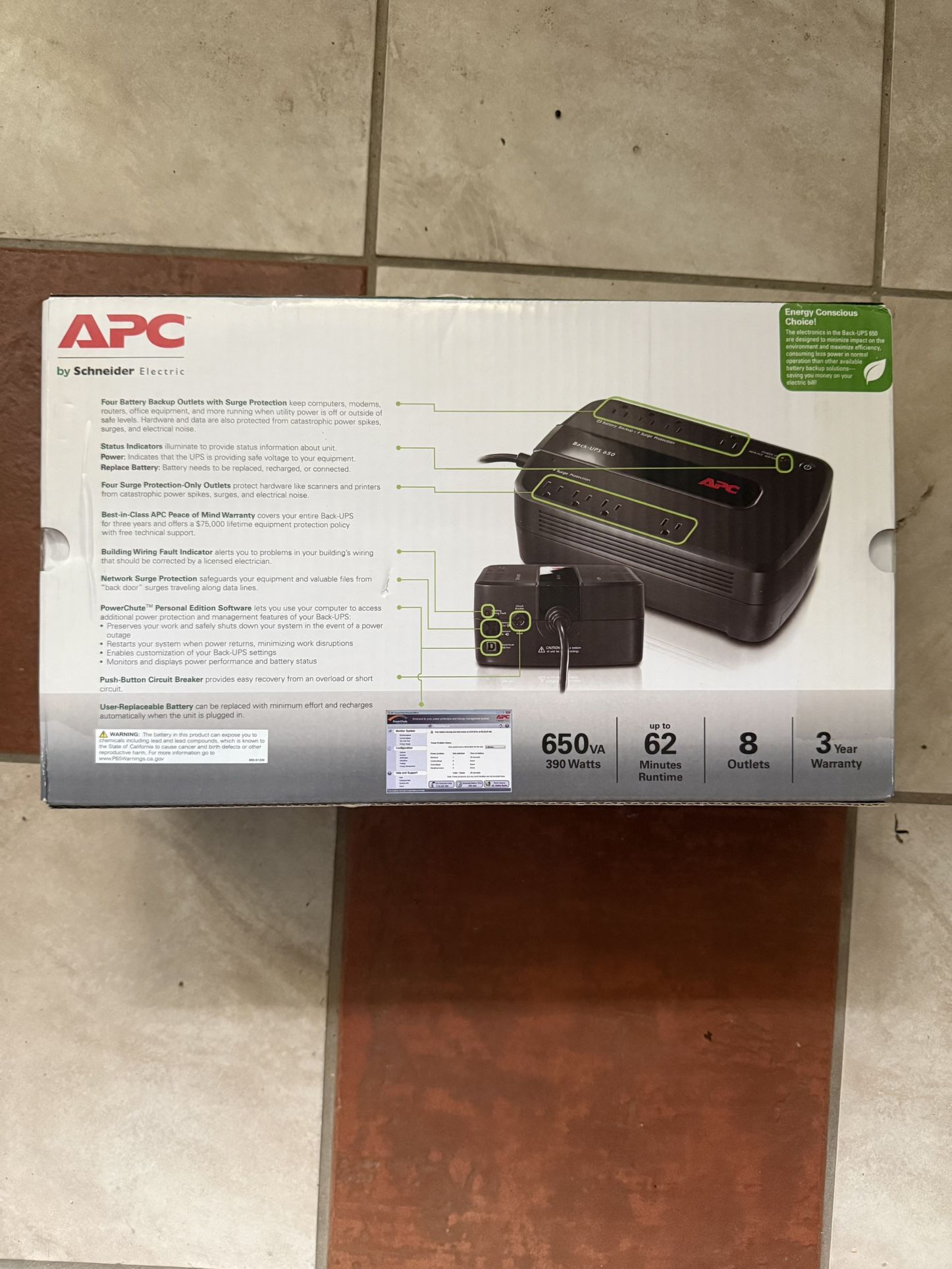 APC Battery Backup Surge Protector