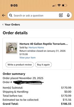 40 gallon terrarium with storage
